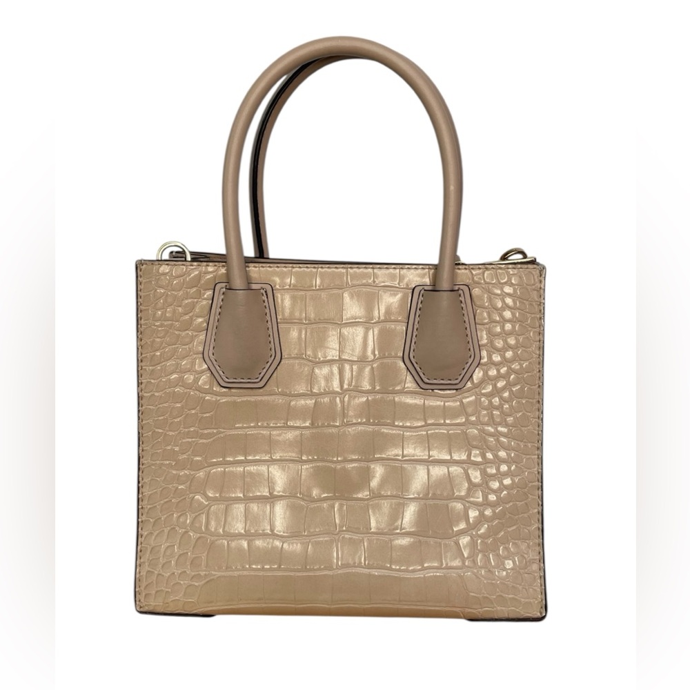 Michael Kors Tan Croc-Embossed Crossbody Bag - Picture 2 of 16
